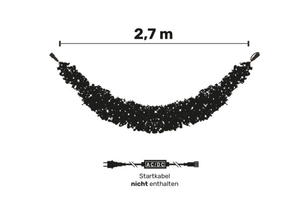 Weihnachtsgirlande mit Beleuchtung