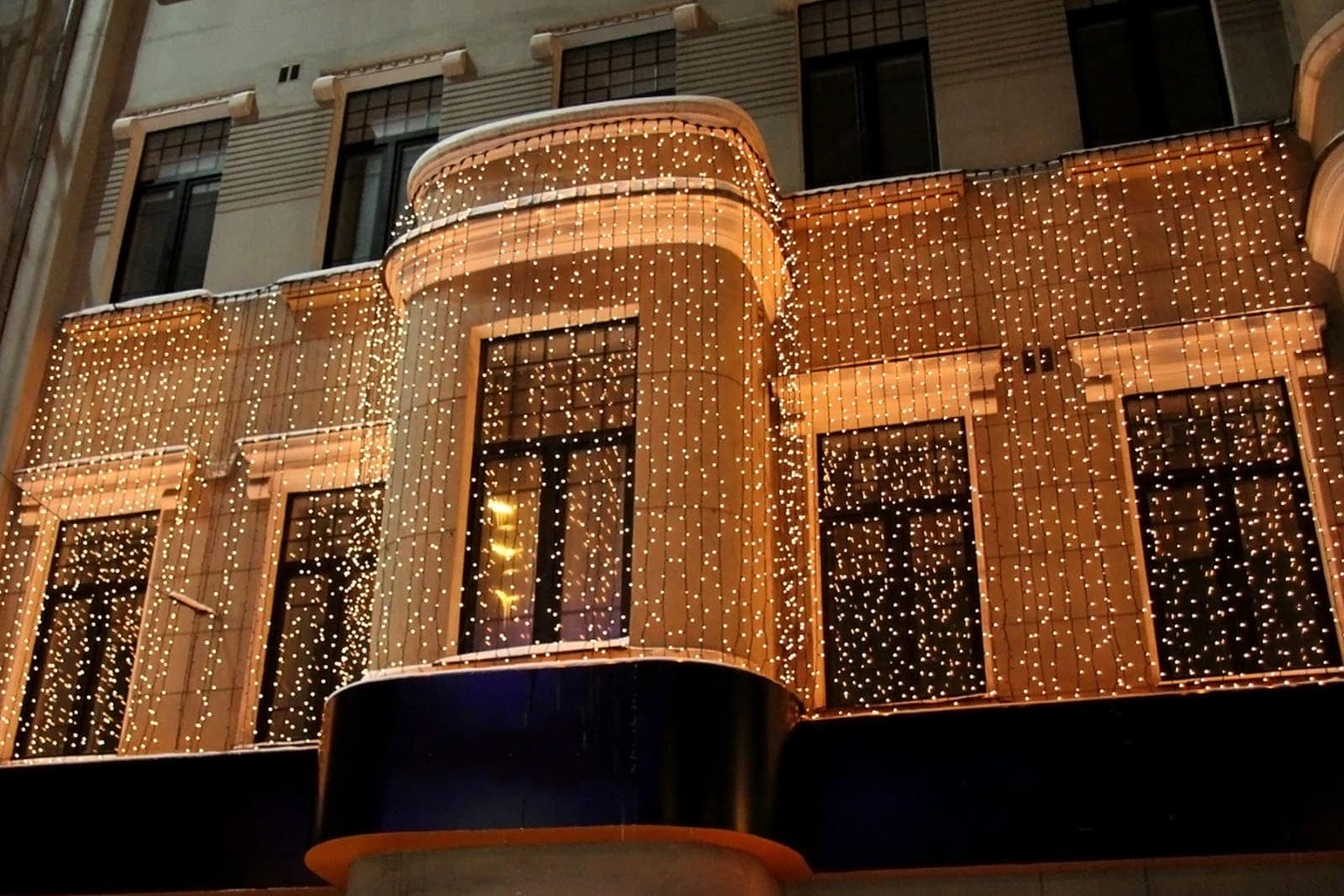 Weihnachts Lichtervorhang