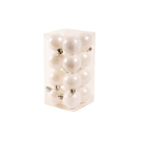 Weihnachtskugeln weiß