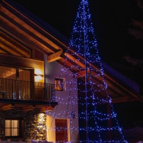 Weihnachtsbaum Fahnenmast Twinkly