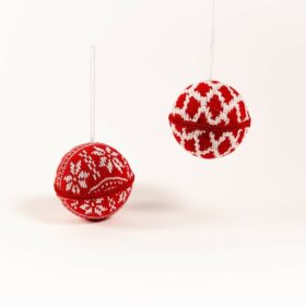 Weihnachtsbaumschmuck Stoff-Weihnachtskugeln