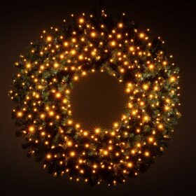 Weihnachtskranz Haustür