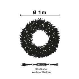 Weihnachtskränze mit Beleuchtung