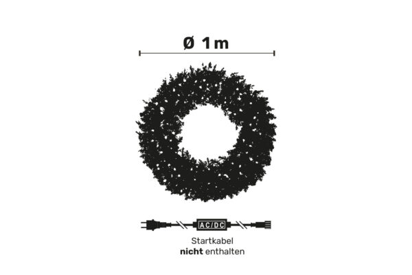 Weihnachtskränze mit Beleuchtung