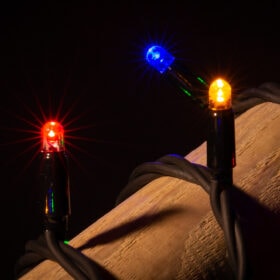 kerstlampjes gekleurd