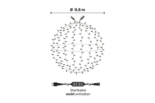 Weihnachtsbeleuchtung Kugel