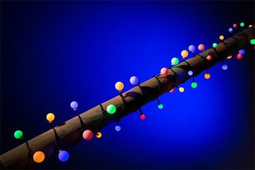 Weihnachtsbeleuchtung Kugeln