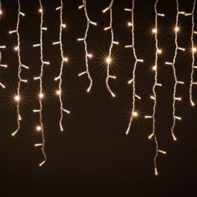 Weihnachtsbeleuchtung Eisvorhang