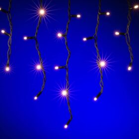 weihnachtsbeleuchtung eiszapfen warm weiß