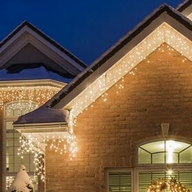 Weihnachtsbeleuchtung Eiszapfen