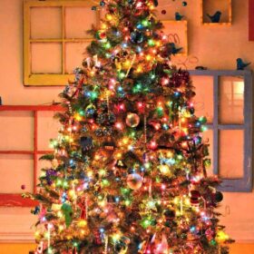 Weihnachtsbeleuchtung Farbe