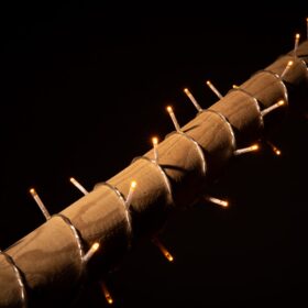 LED-Weihnachtsbeleuchtung transparentes Kabel