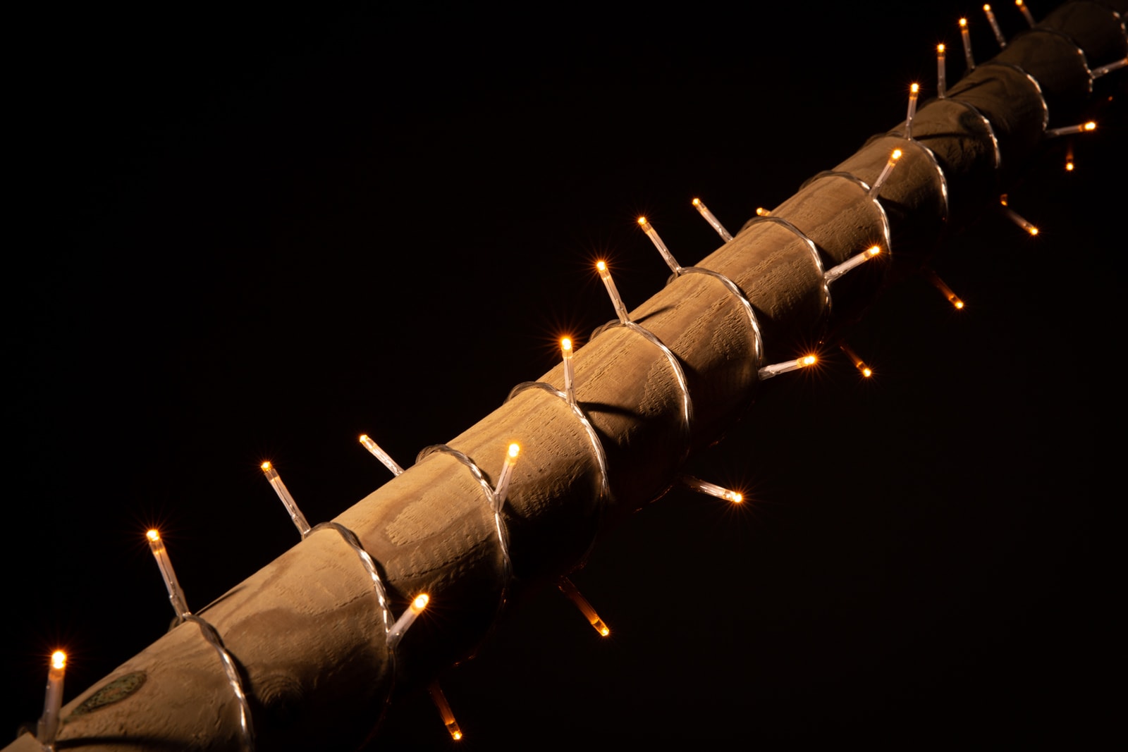 LED-Weihnachtsbeleuchtung transparentes Kabel