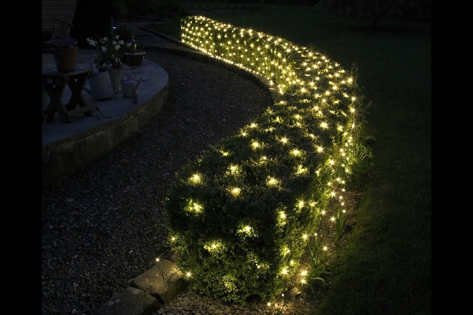 Weihnachtsbeleuchtung außen