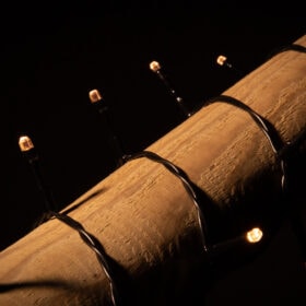 Warmweiße batteriebetriebene Weihnachtsbeleuchtung