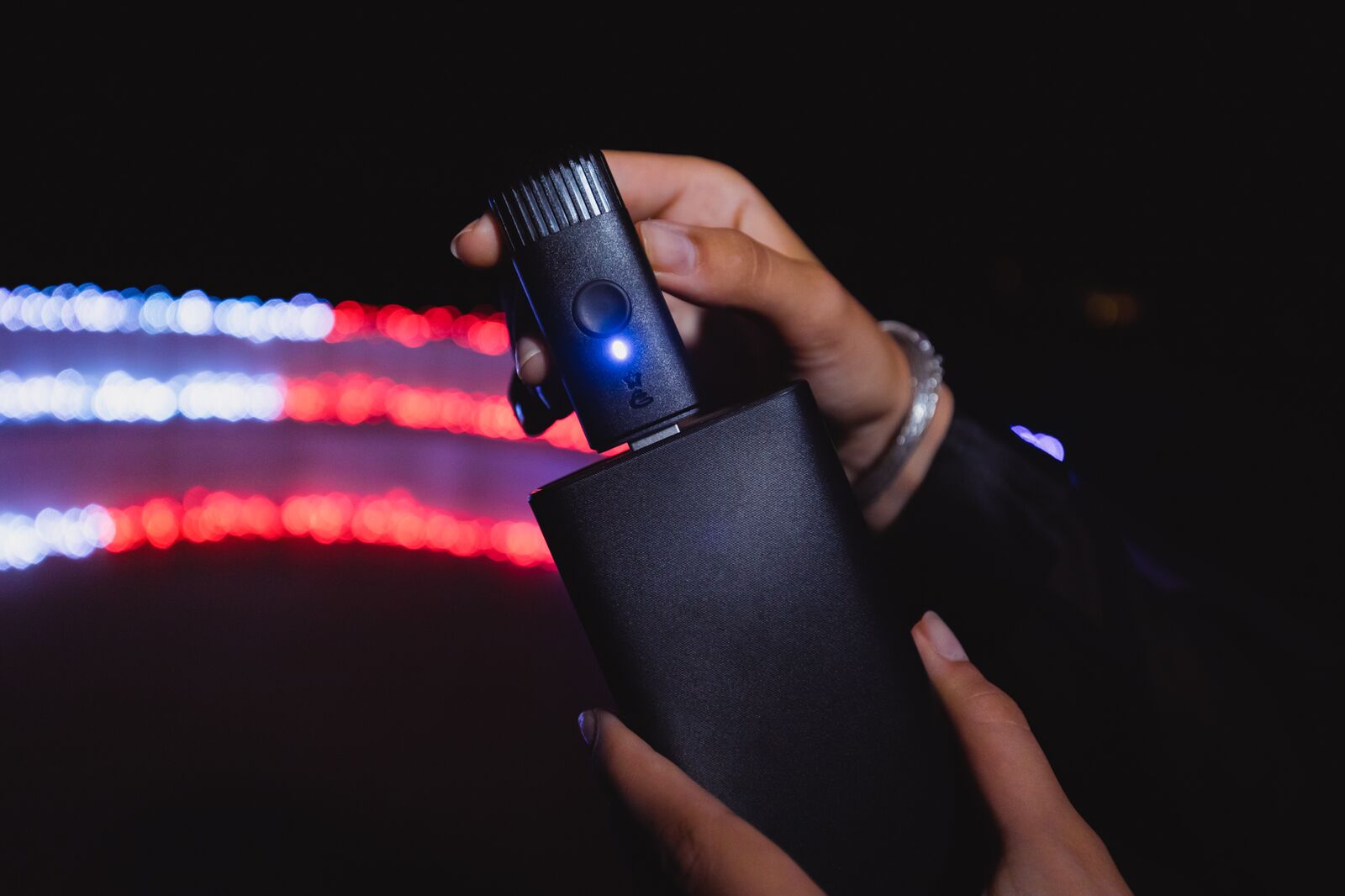 Weihnachtsbeleuchtung zur Musik