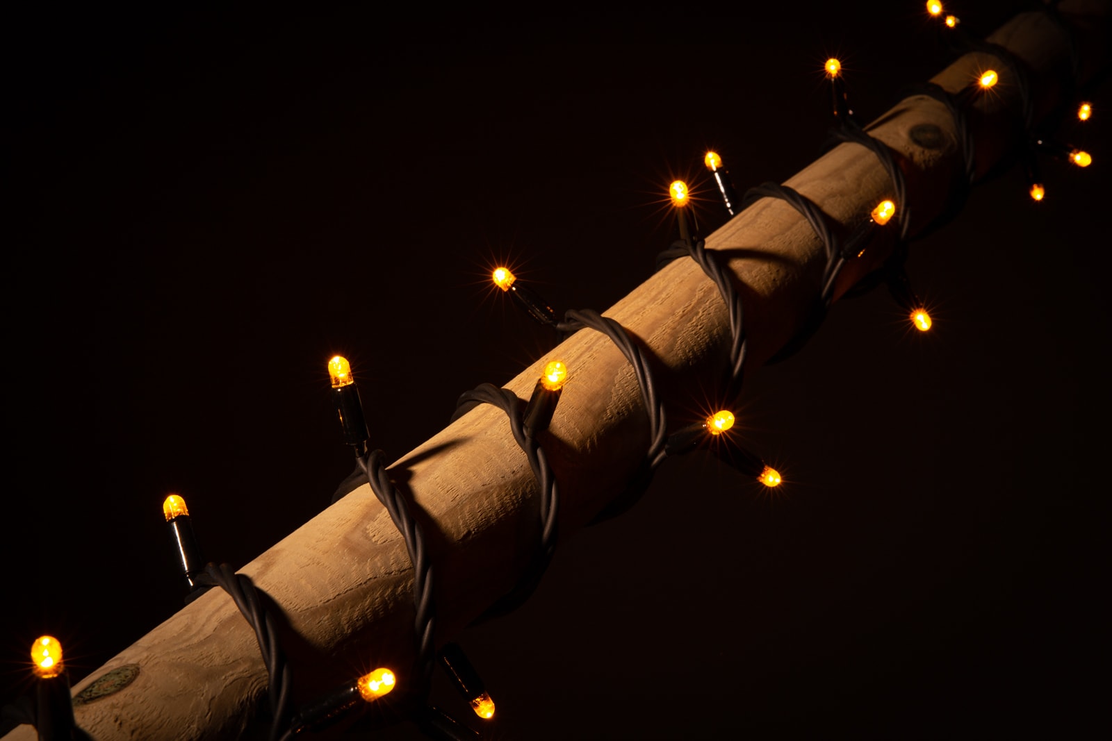 Weihnachtsbeleuchtung orange