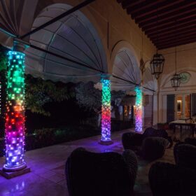 weihnachtsbeleuchtung säule