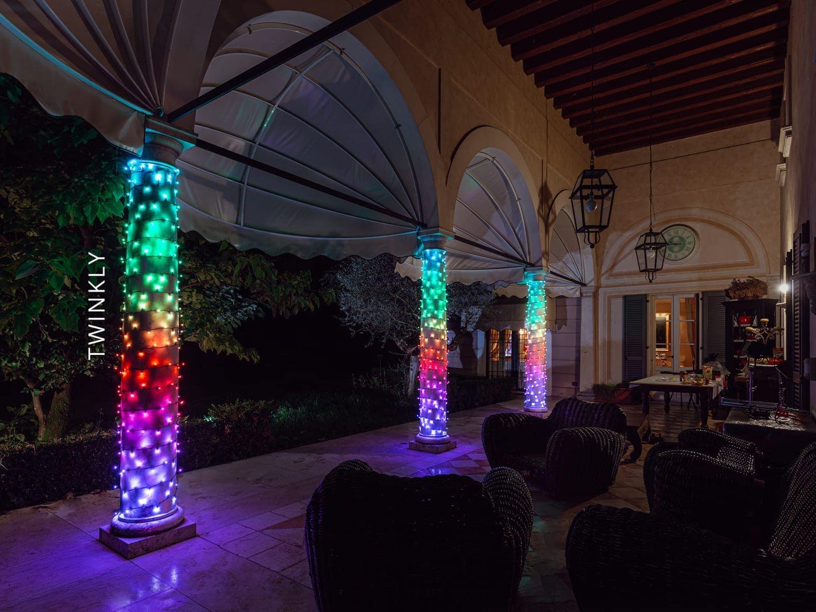 weihnachtsbeleuchtung säule