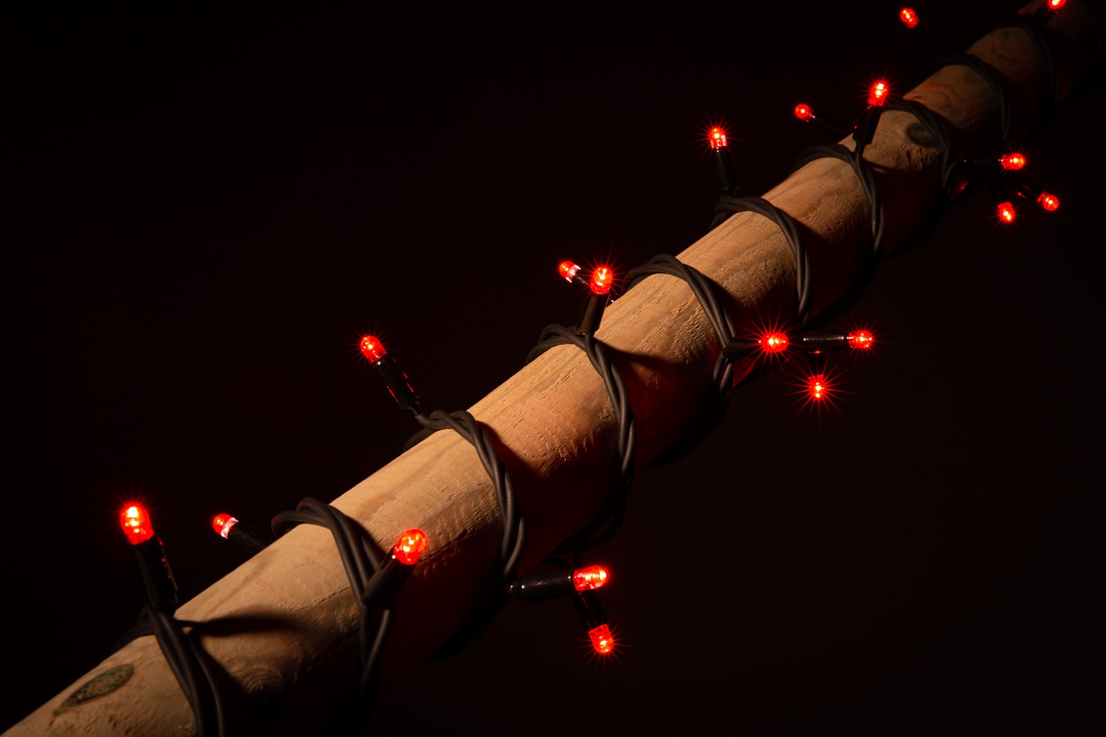 Weihnachtsbeleuchtung rot