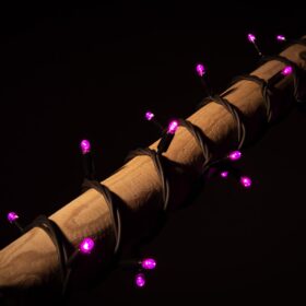 Weihnachtsbeleuchtung rosa