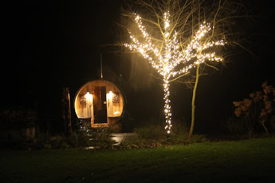 koppelbare boomverlichting set in tuin