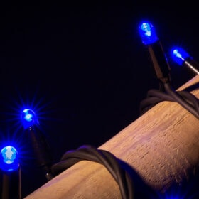 Verbindbare Weihnachtsbeleuchtung blau