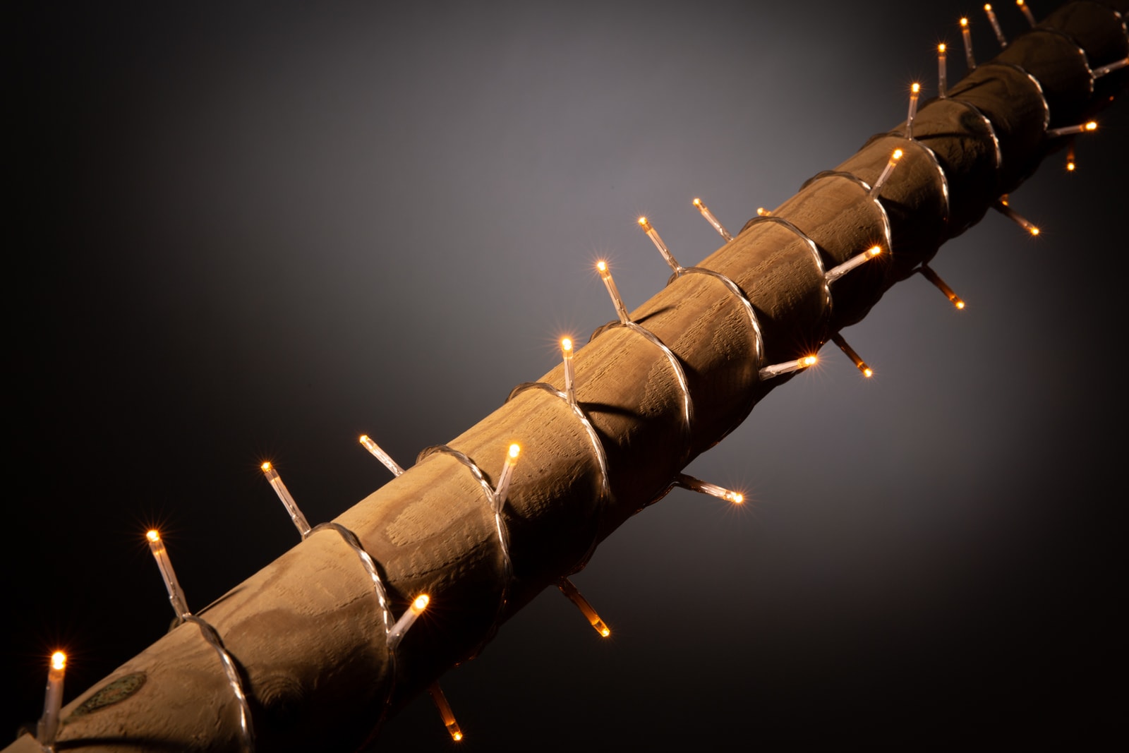 LED-Weihnachtsbeleuchtung weißes Kabel