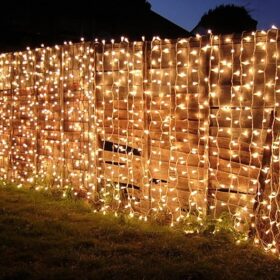Lichtervorhang für draußen
