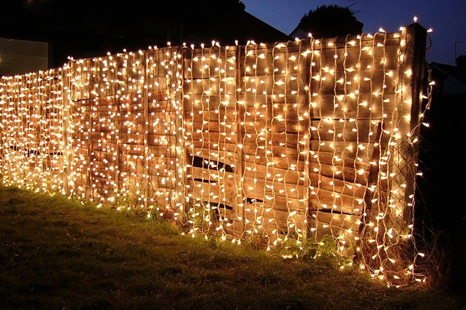 Lichtervorhang für draußen