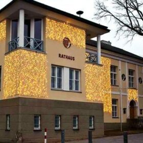 Lichtervorhang LED weiß