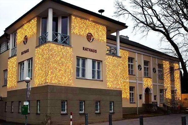 Lichtervorhang LED weiß