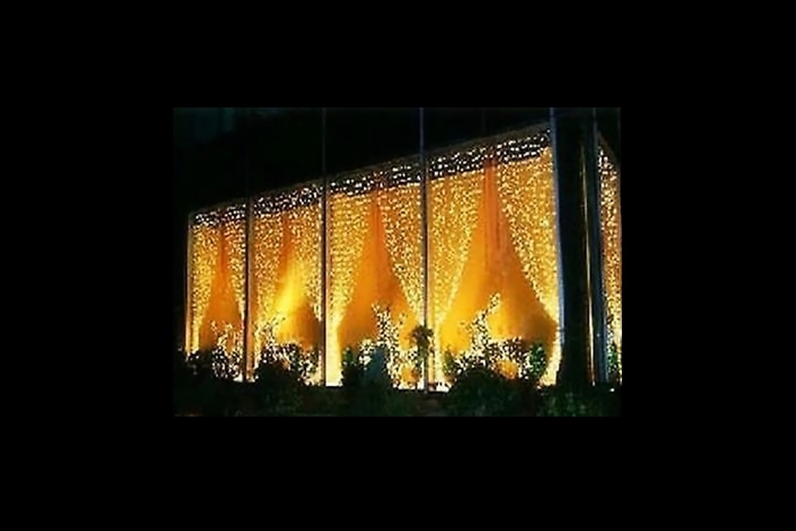 Lichtervorhang Fenster