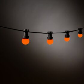 orange lichterkette led lampen