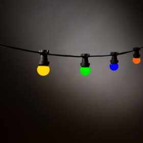 prikkabel 20 gekleurte lampen e27 festbeleuchtung