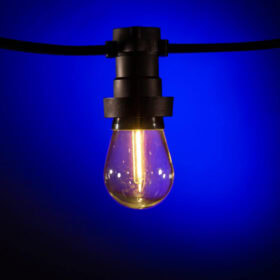 Lichterkette LED Filament Lampe modern Warmweiß Lichtstäbchen