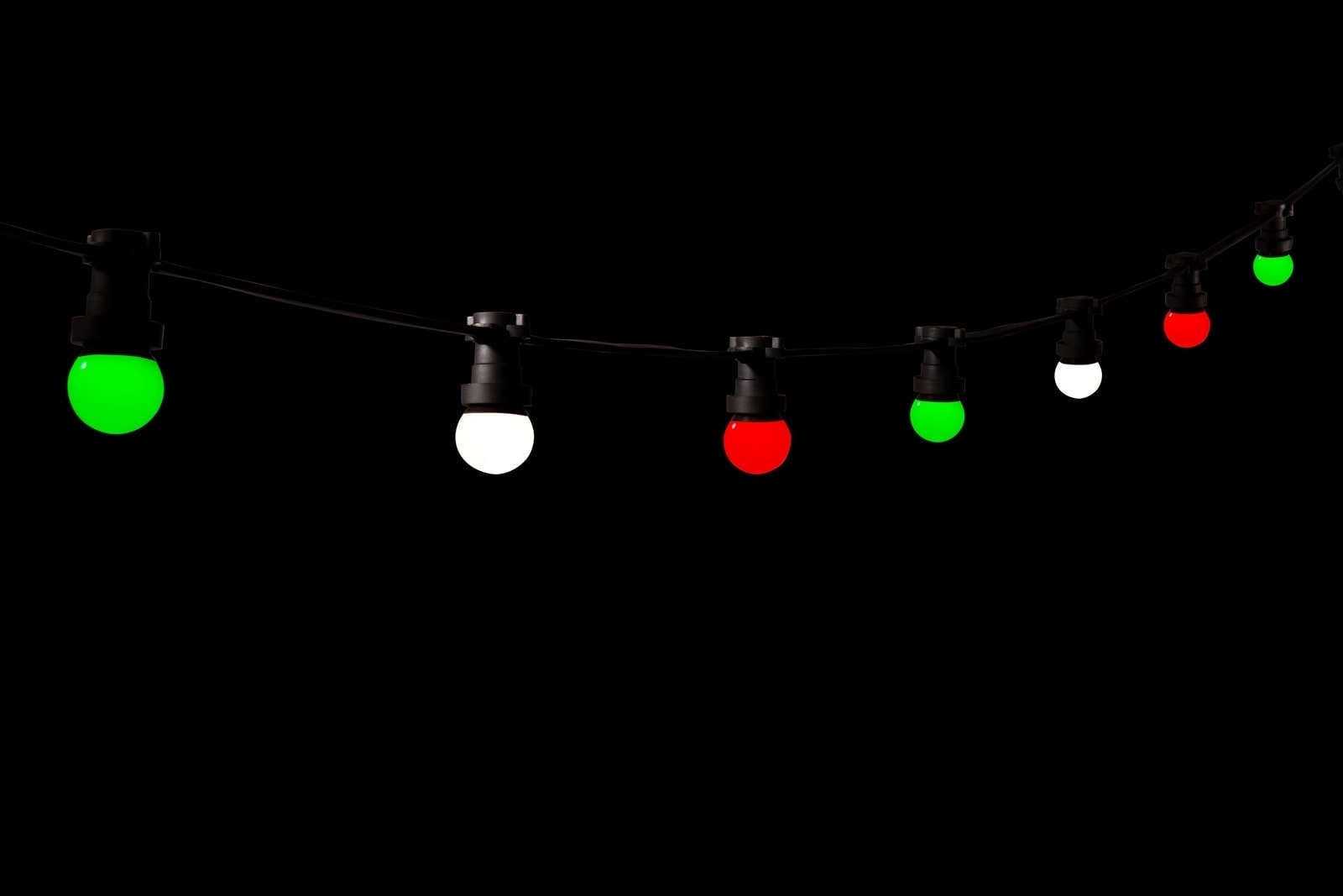 prikkabel led grün weiß rot