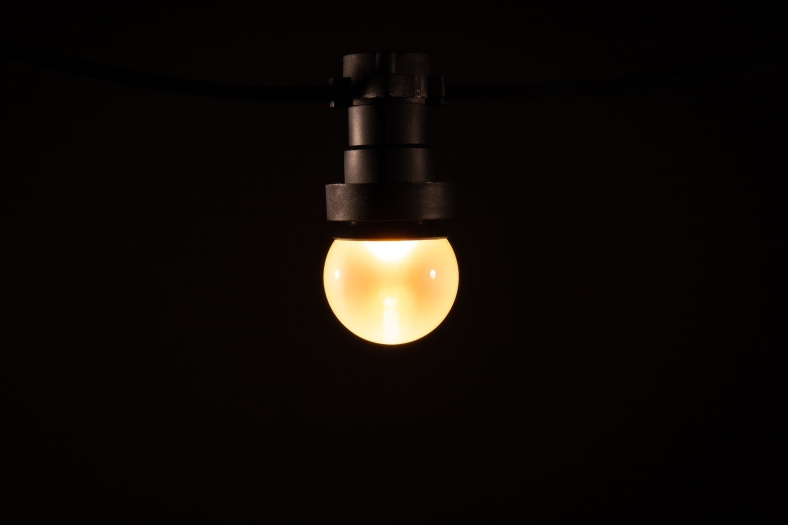 Lichterkette LED-Lampe matt gefrostet Warmweiß