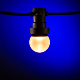 Lichterkette LED-Lampen matt gefrostet Warmweiß