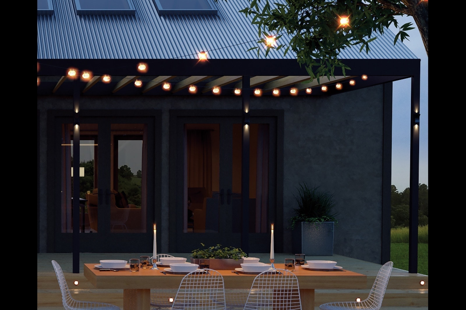 lichterkette terrasse