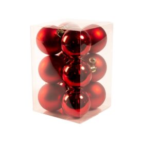 rote weihnachtskugeln