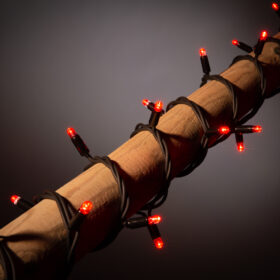 rote Weihnachtslämpchen