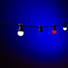 rot weiß blaue Dekoration