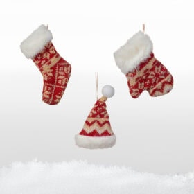 socke mütze handschuh stoff weihnachtsanhänger weihnachtsbaumschmuck ornamente