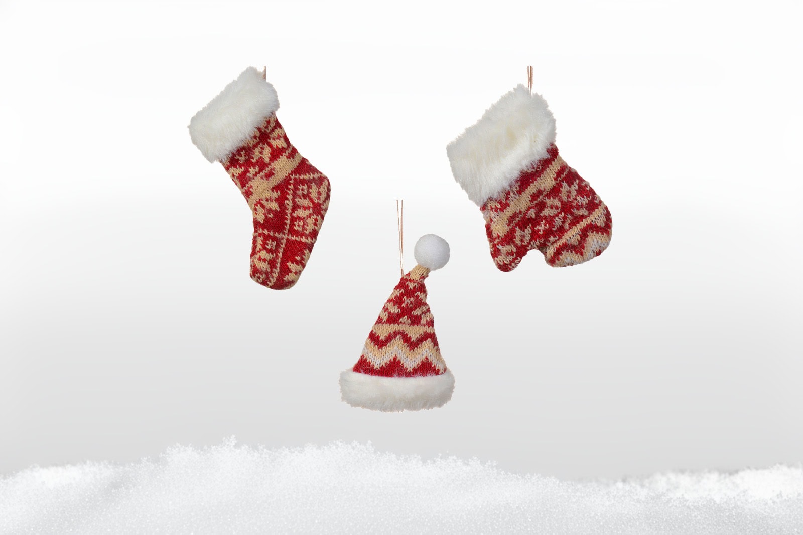 socke mütze handschuh stoff weihnachtsanhänger weihnachtsbaumschmuck ornamente