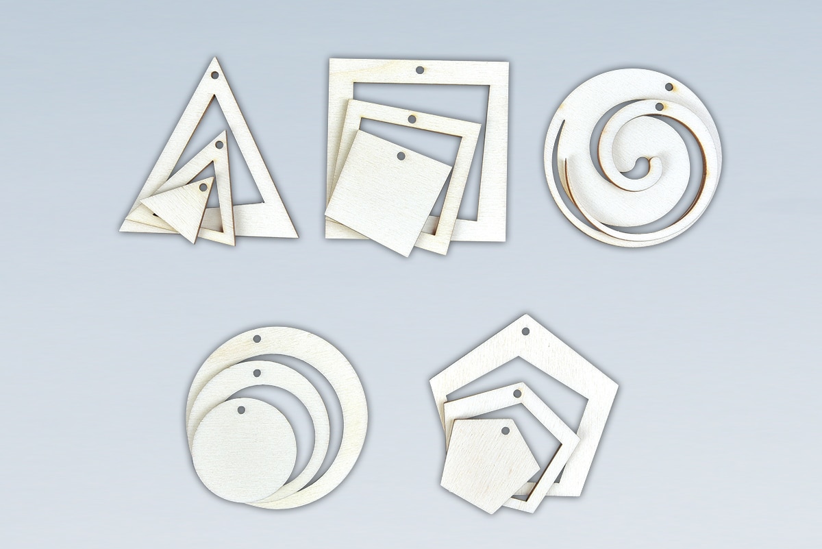 spira geo hölzerne weihnachts dekoration