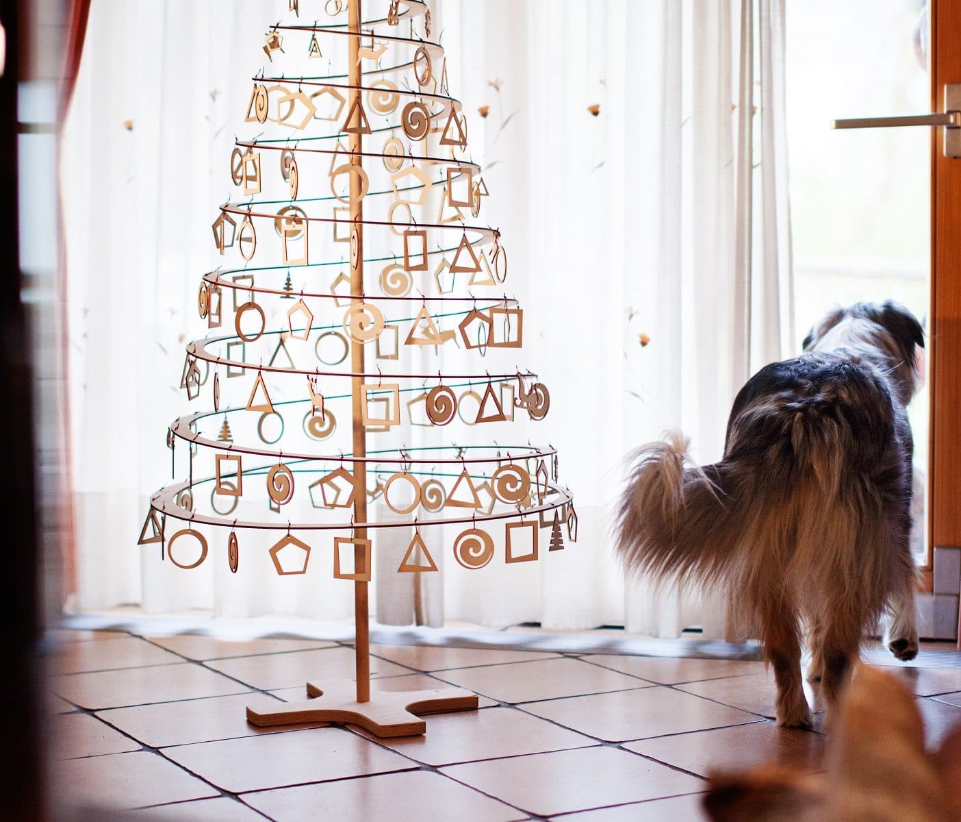 spira geo hölzerne weihnachts dekoration