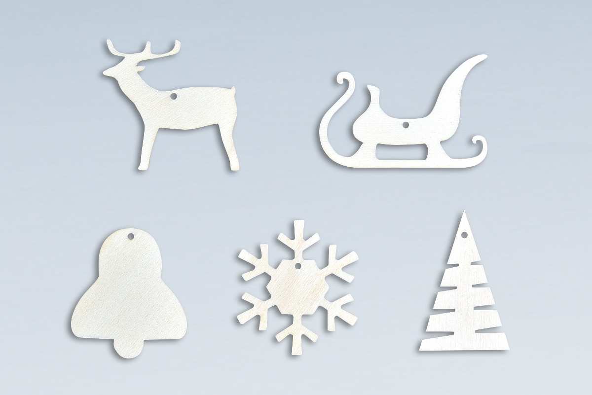 Spira hölzerne Weihnachtsdekoration