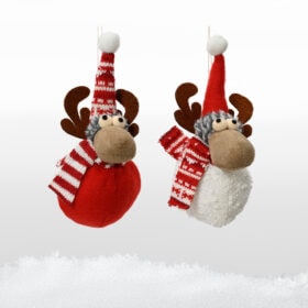 Stoff Rentier Weihnachtsornamente Weihnachtsbaumschmuck