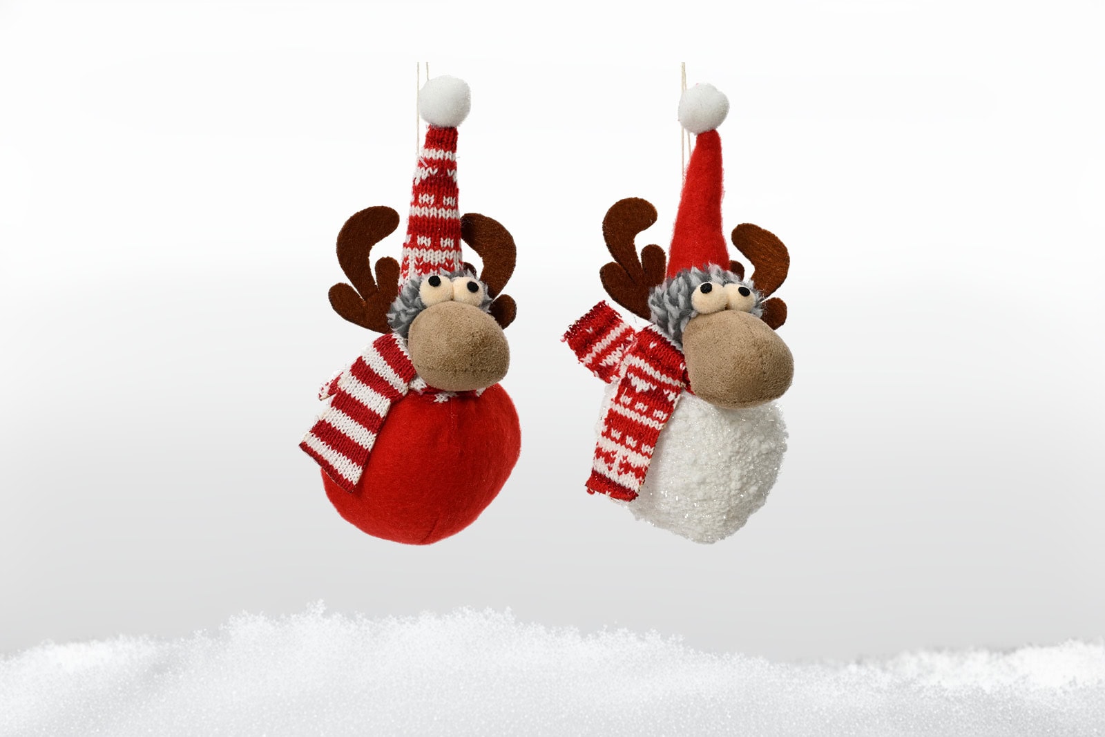 Stoff Rentier Weihnachtsornamente Weihnachtsbaumschmuck